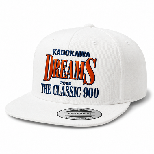 "THE CLASSIC 900" COLLEGE SNAPBACK / WHITE