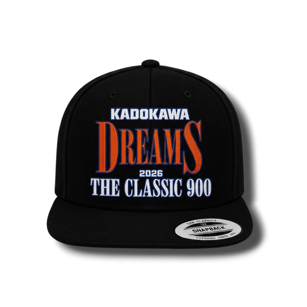 "THE CLASSIC 900" COLLEGE SNAPBACK / BLACK