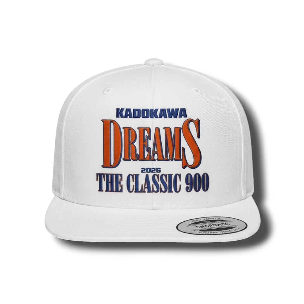 "THE CLASSIC 900" COLLEGE SNAPBACK / WHITE