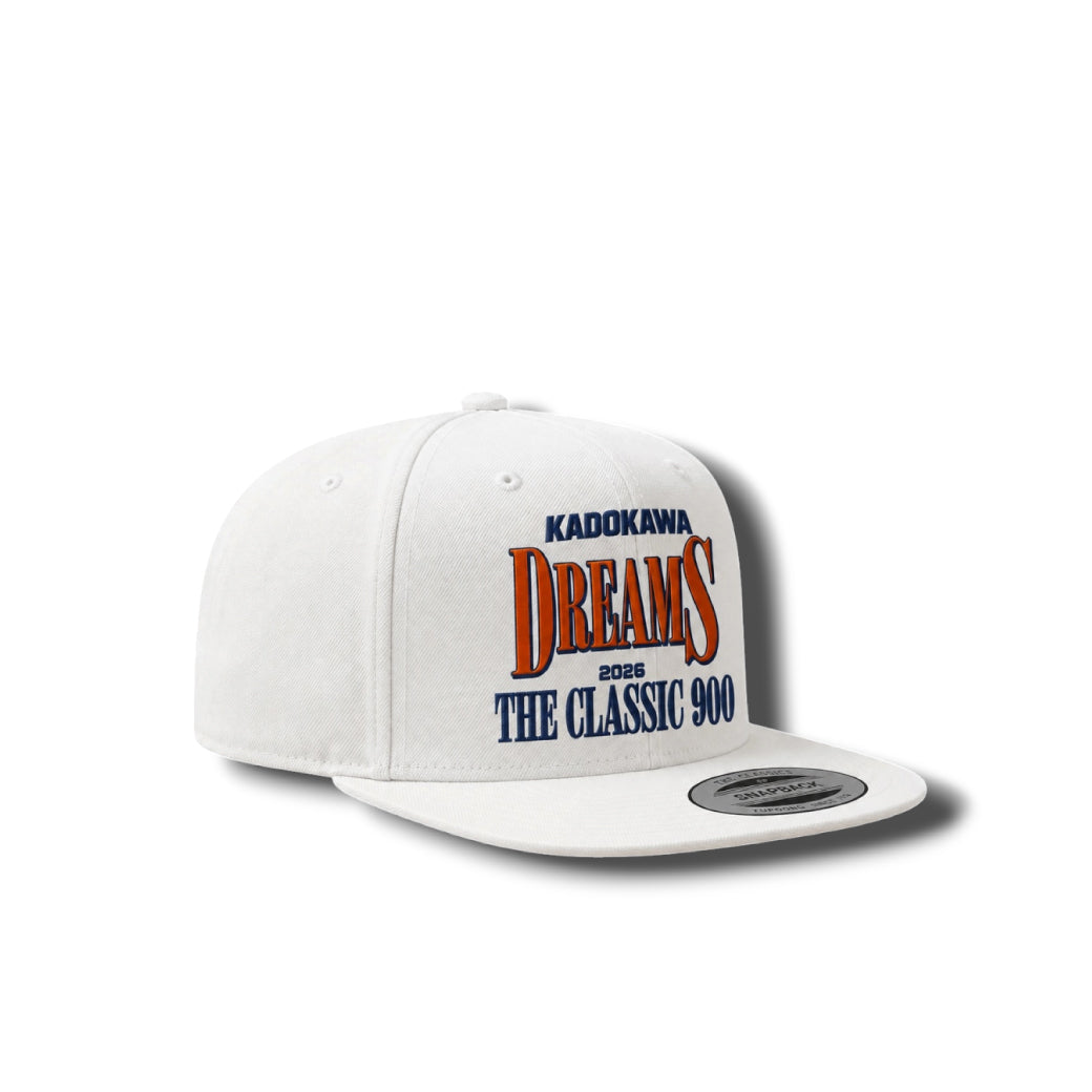 "THE CLASSIC 900" COLLEGE SNAPBACK / WHITE