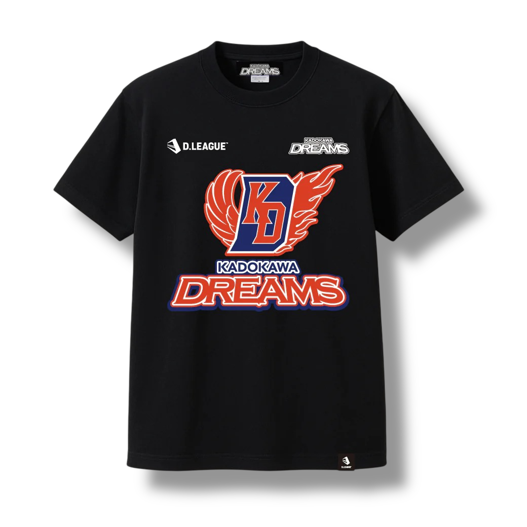 KADOKAWA DREAMS / OFFICIAL T-SHIRTS / BLACK / MULTI